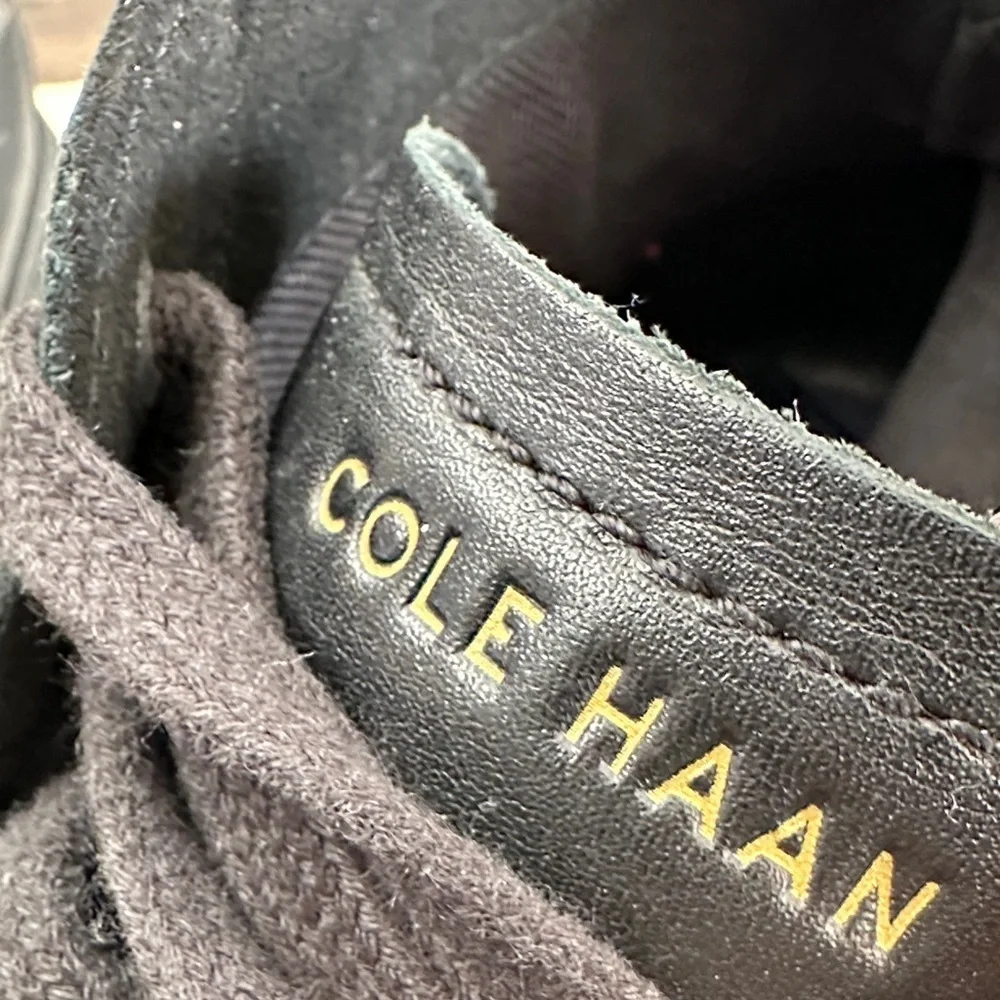 Cole Haan Black Leather Men's Sneakers sz 12M